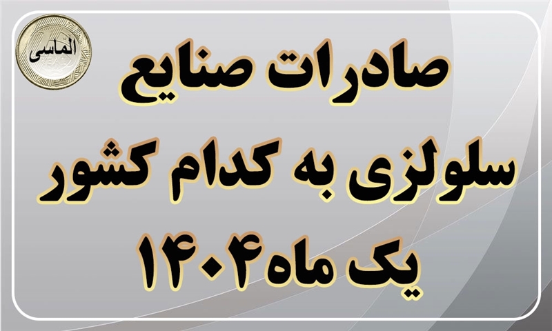صادرات صنایع سلولزی در فروردین سال ۱۴۰۴ به کدام کشور ها بوده است