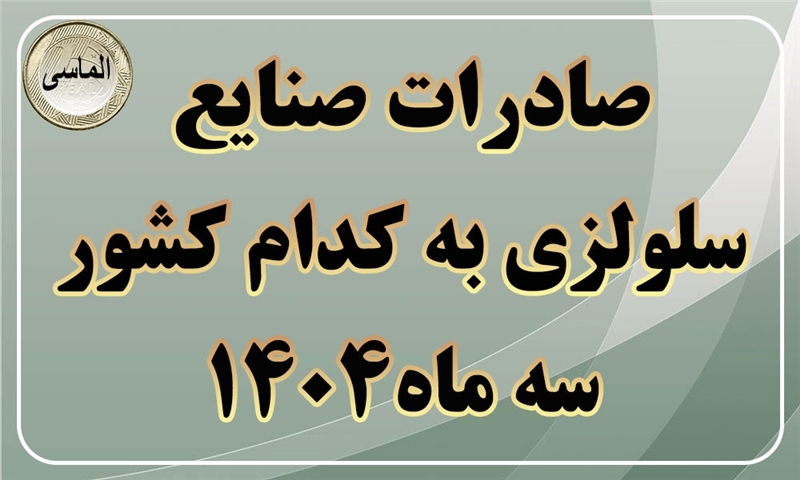 صادرات صنایع سلولزی در3 ماهه اول 1404به کدام کشورها بوده است ؟